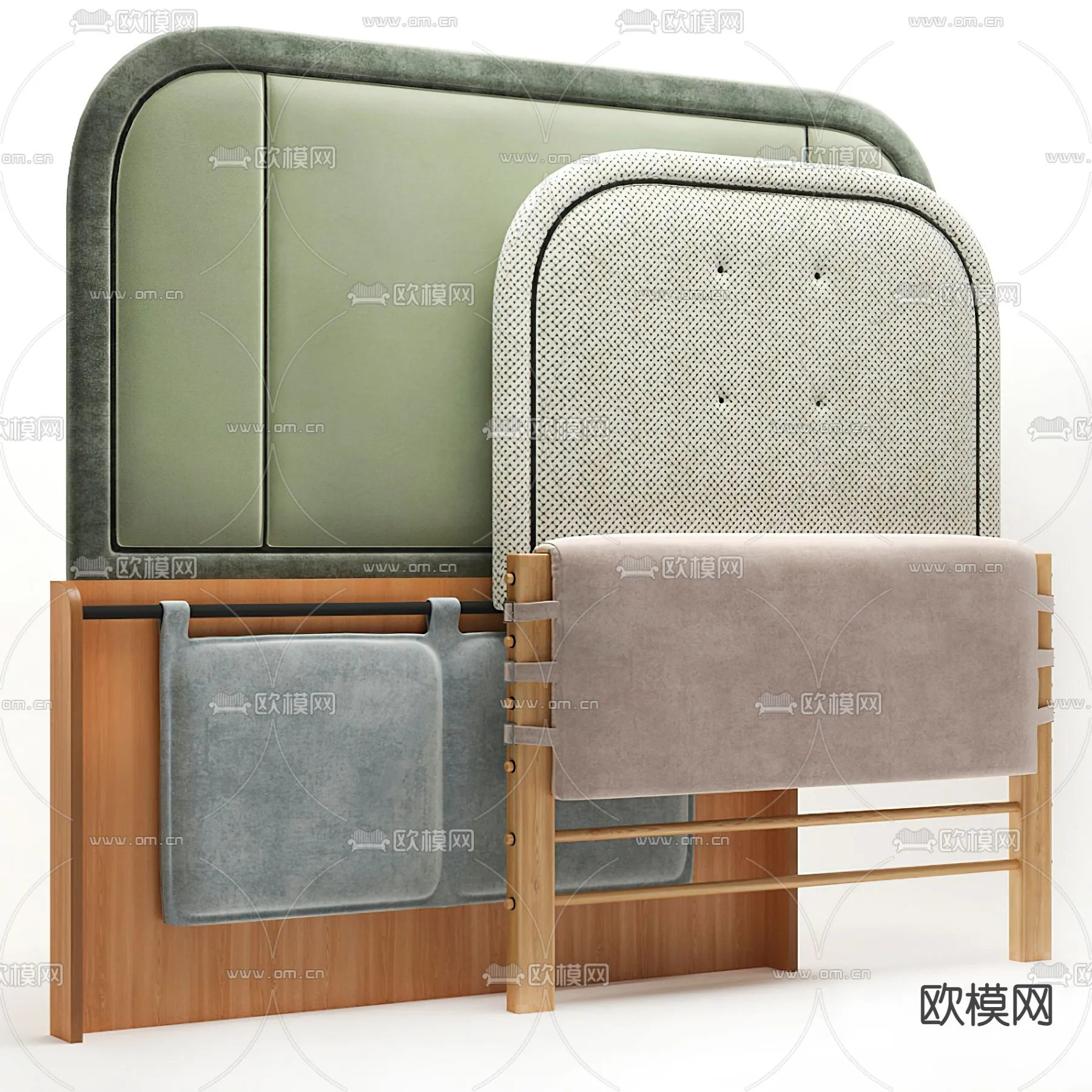 Headboard 3D Model for Bed - Interior 3D - 050