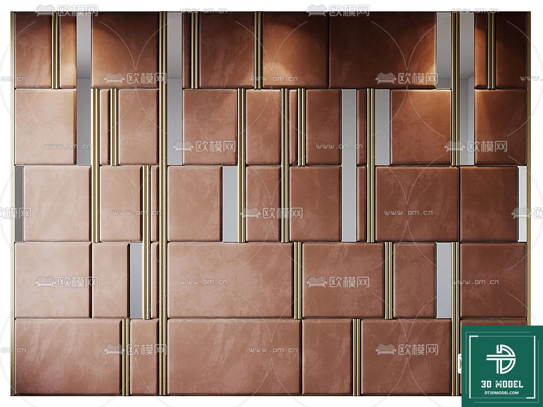 Headboard 3D Model for Bed - Interior 3D - 051