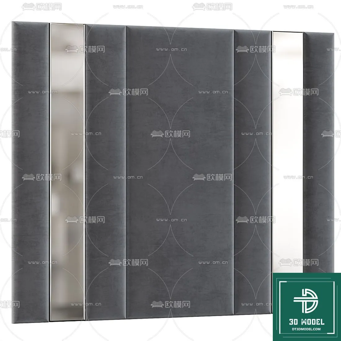 Headboard 3D Model for Bed - Interior 3D - 060