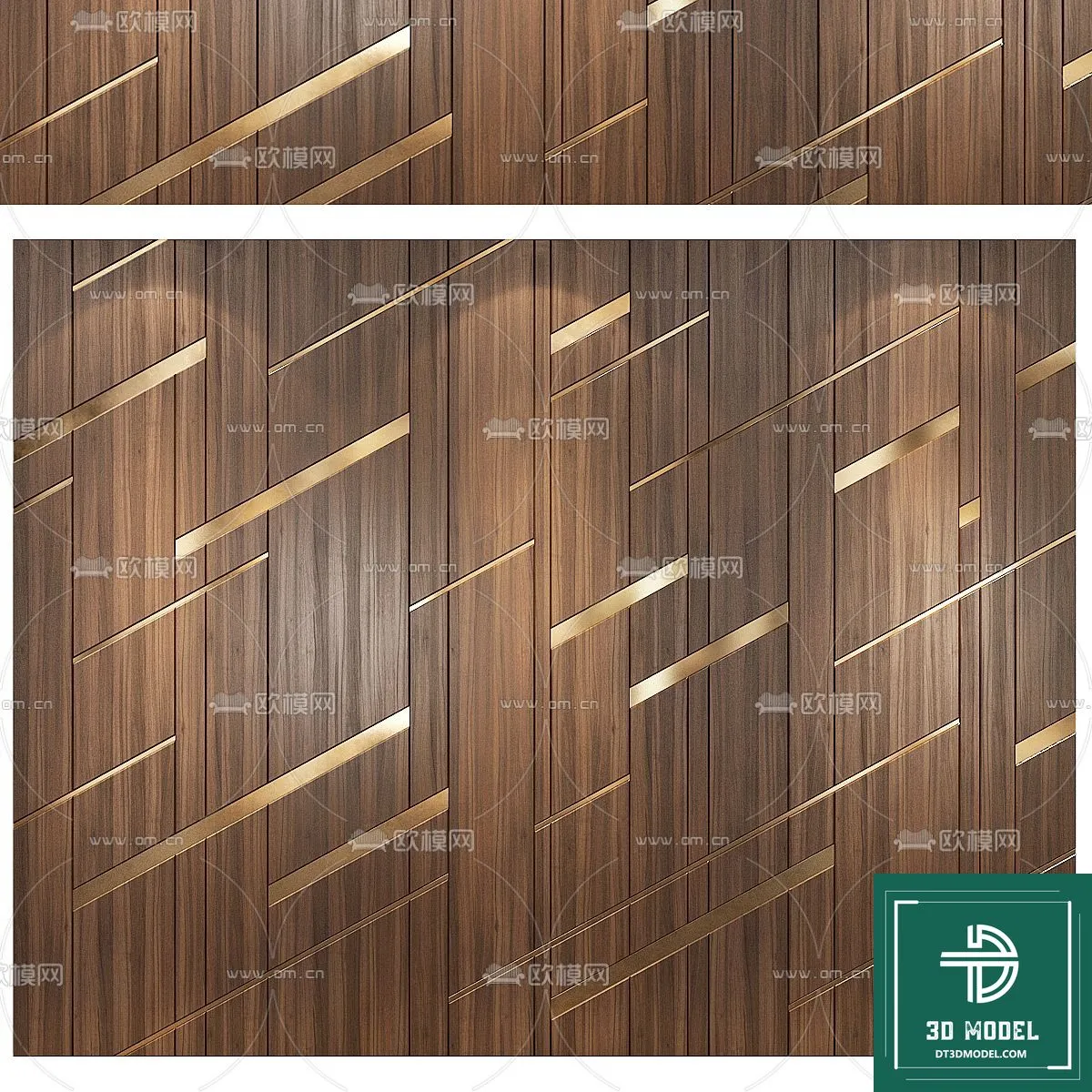 Headboard 3D Model for Bed - Interior 3D - 063