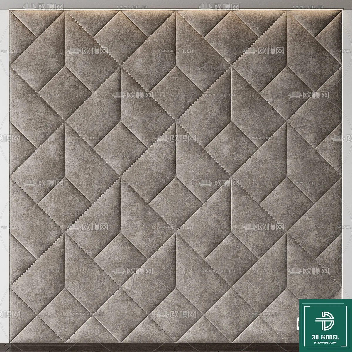 Headboard 3D Model for Bed - Interior 3D - 070