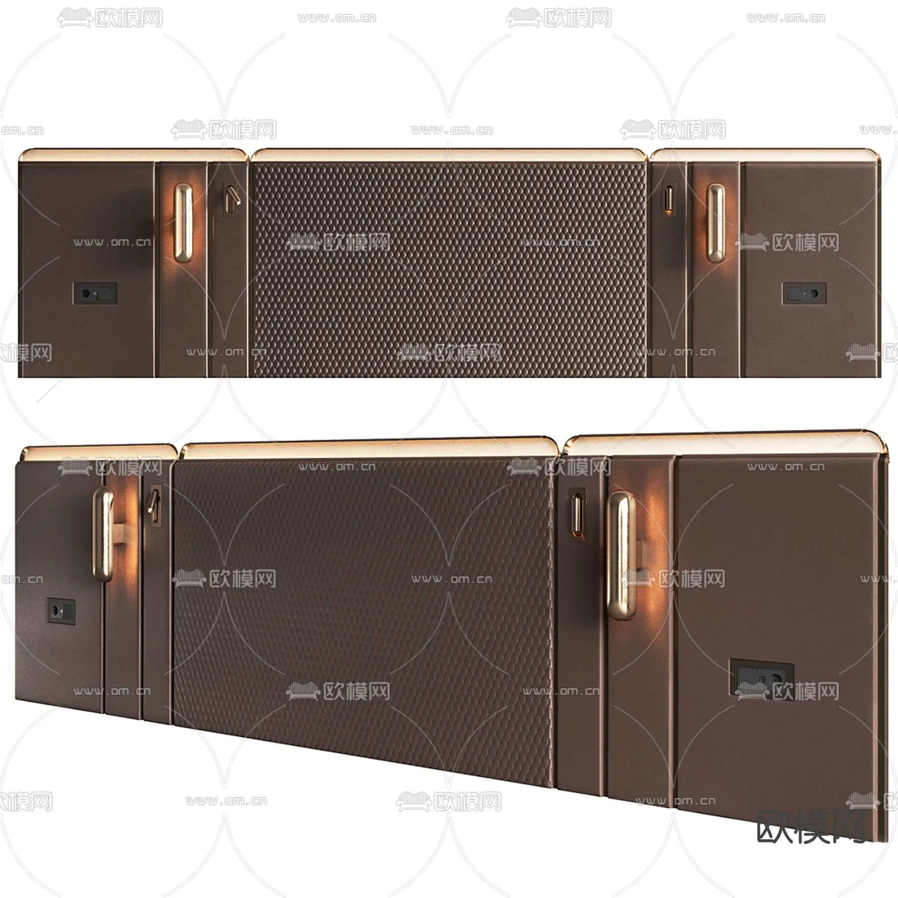 Headboard 3D Model for Bed - Interior 3D - 093