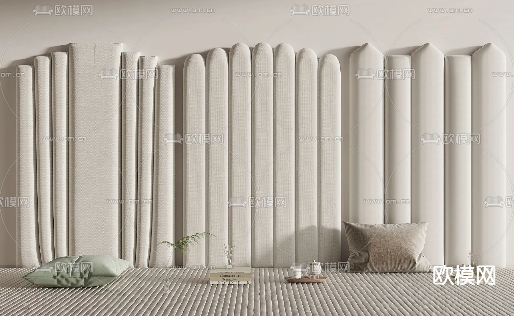 Headboard 3D Model for Bed - Interior 3D - 102