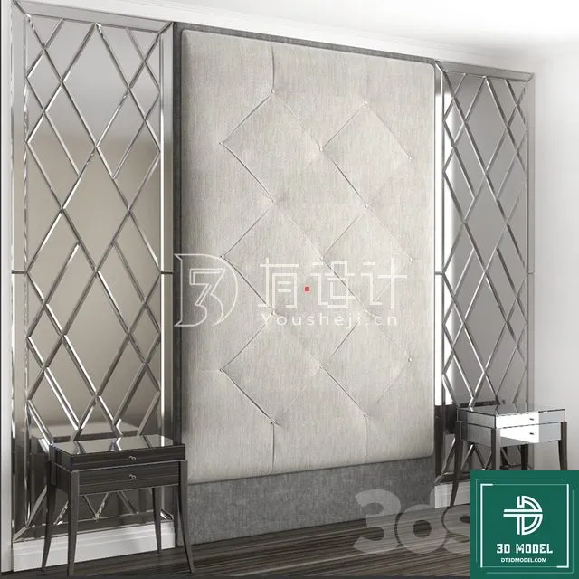 Headboard 3D Model for Bed - Interior 3D - 108