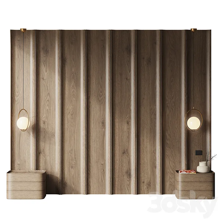 Headboard / Decorative panel for the bedroom 3D Model Free