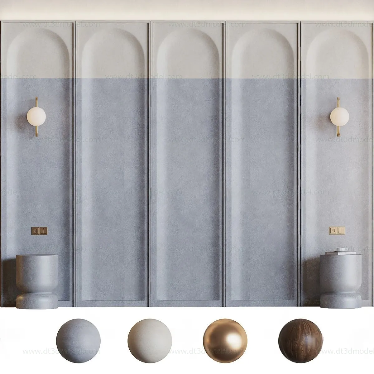 Headboard for Bed 3D Models - 3DSKY - 015 - CORONA Render