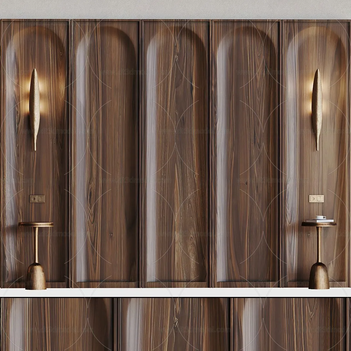 Headboard for Bed 3D Models - 3DSKY - 016 - VRAY Render