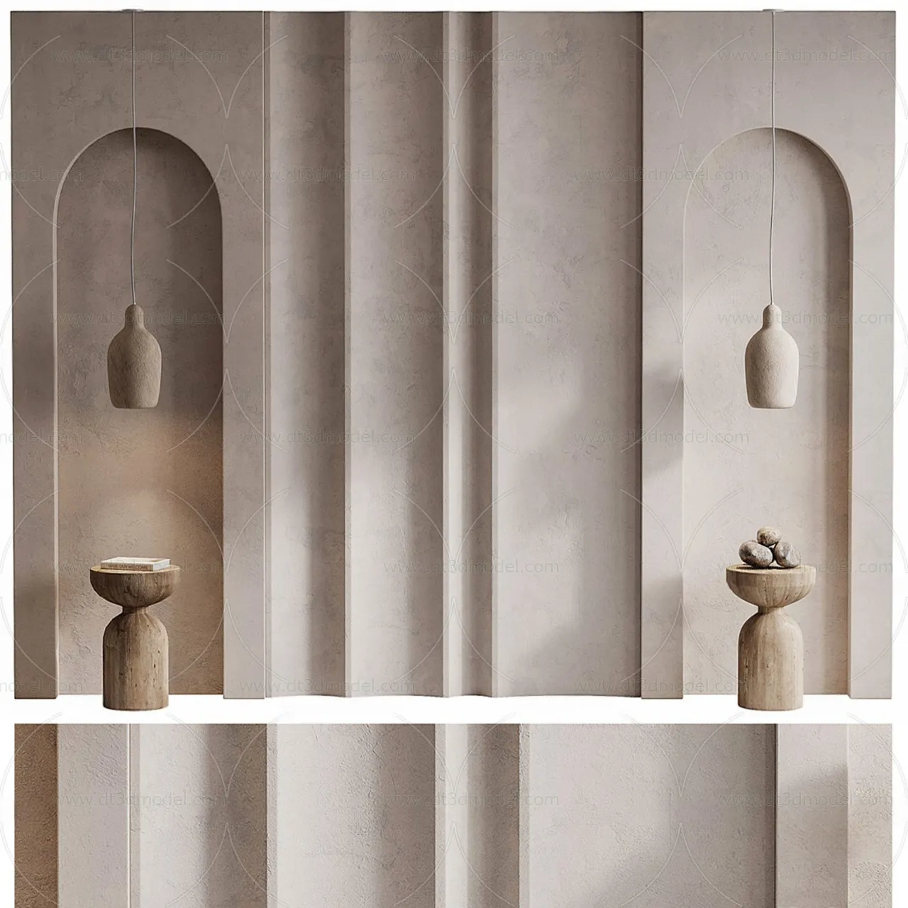 Headboard for Bed 3D Models - 3DSKY - 022 - VRAY Render