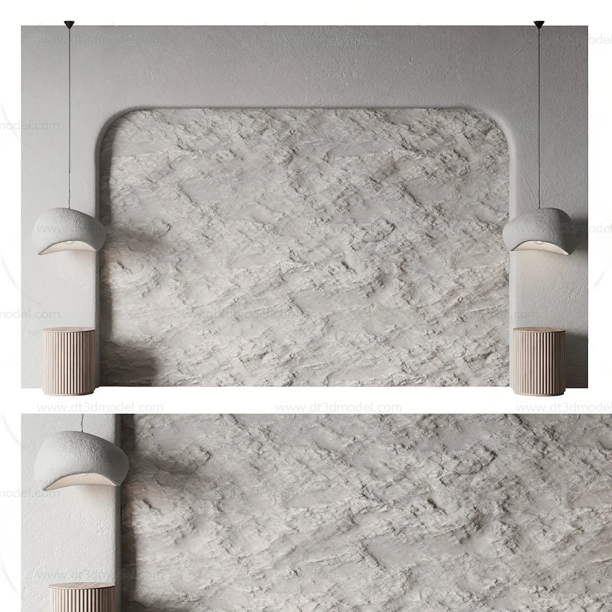 Headboard for Bed 3D Models – 3DSKY – 024 – VRAY Render