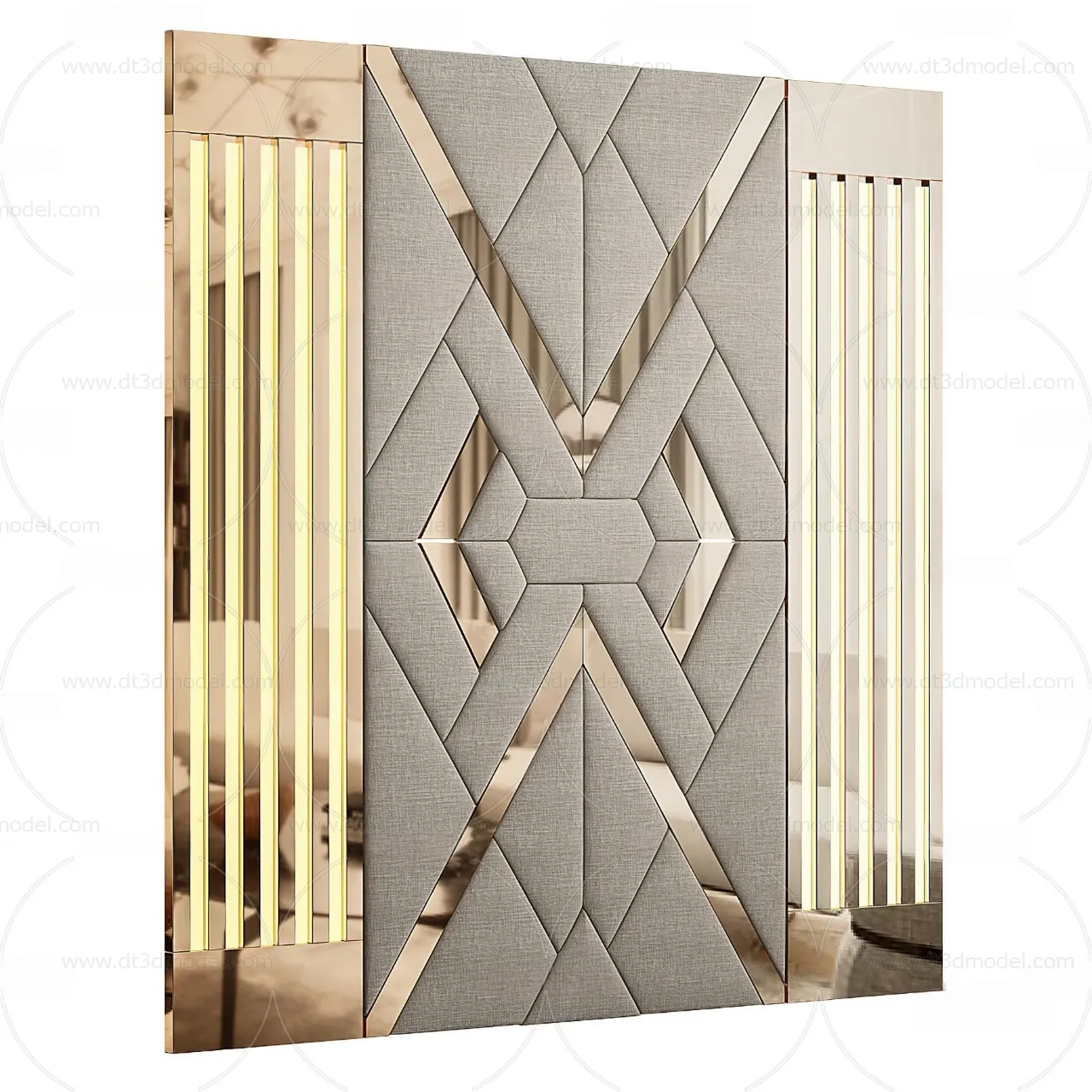 Headboard for Bed 3D Models - 3DSKY - 026 - VRAY Render