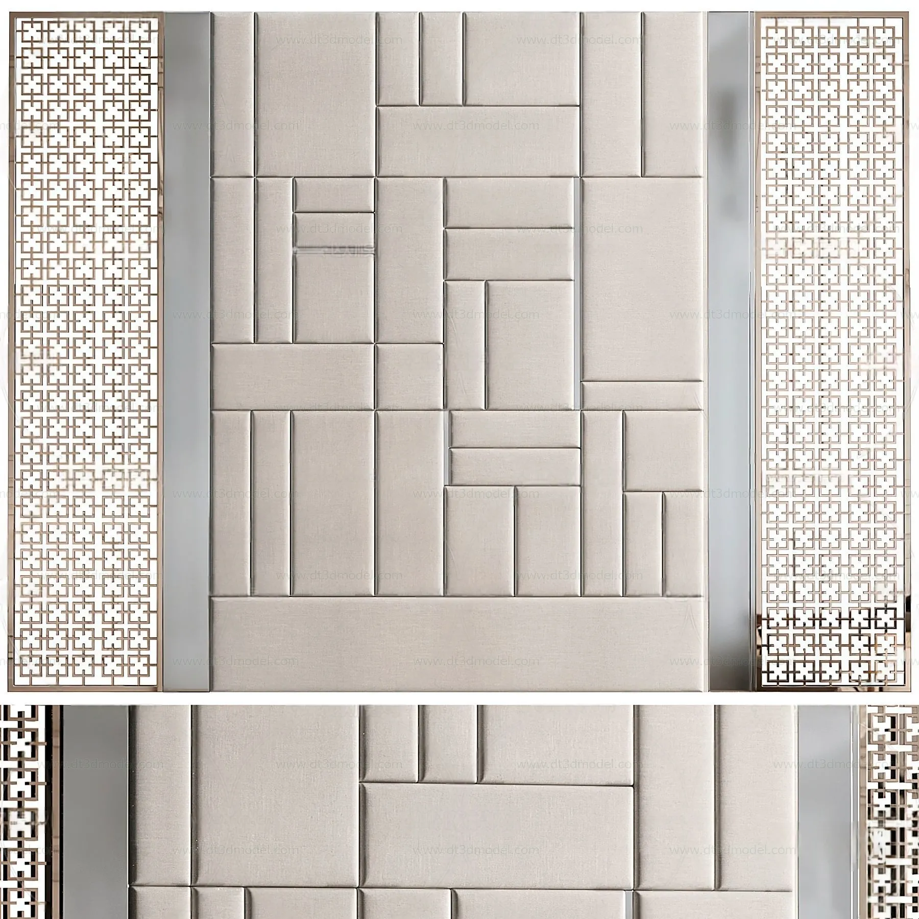 Headboard for Bed 3D Models - 3DSKY - 027 - CORONA Render