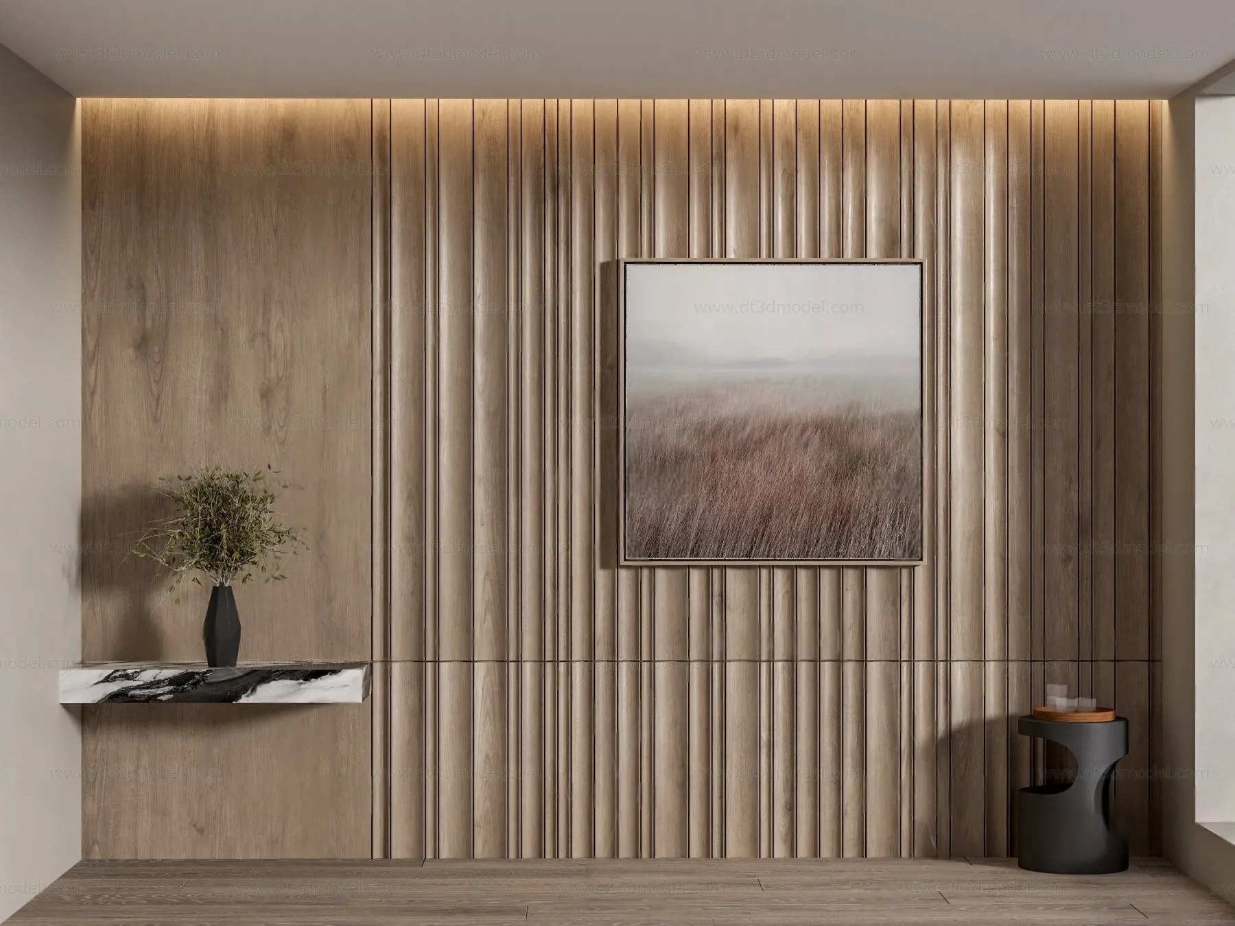 Headboard for Bed 3D Models – 3DSKY – 037 – VRAY Render