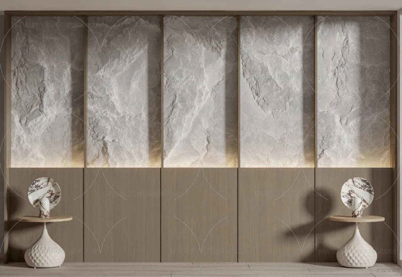 Headboard for Bed 3D Models – 3DSKY – 039 – CORONA Render