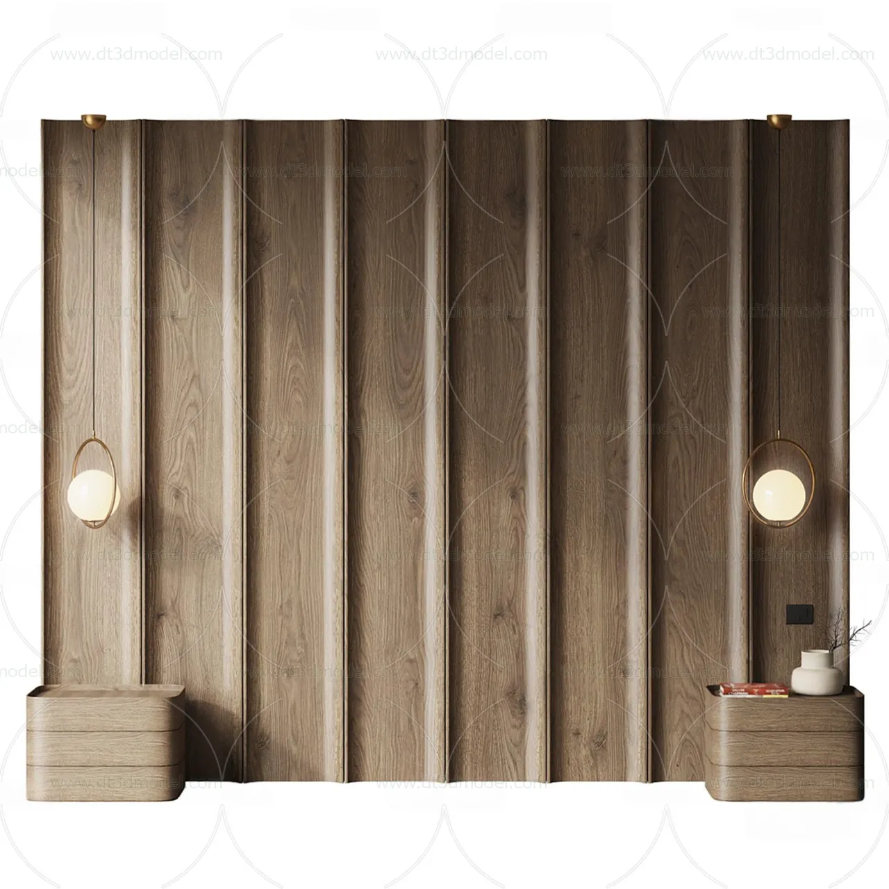 Headboard for Bed 3D Models - 3DSKY - 042 - CORONA Render