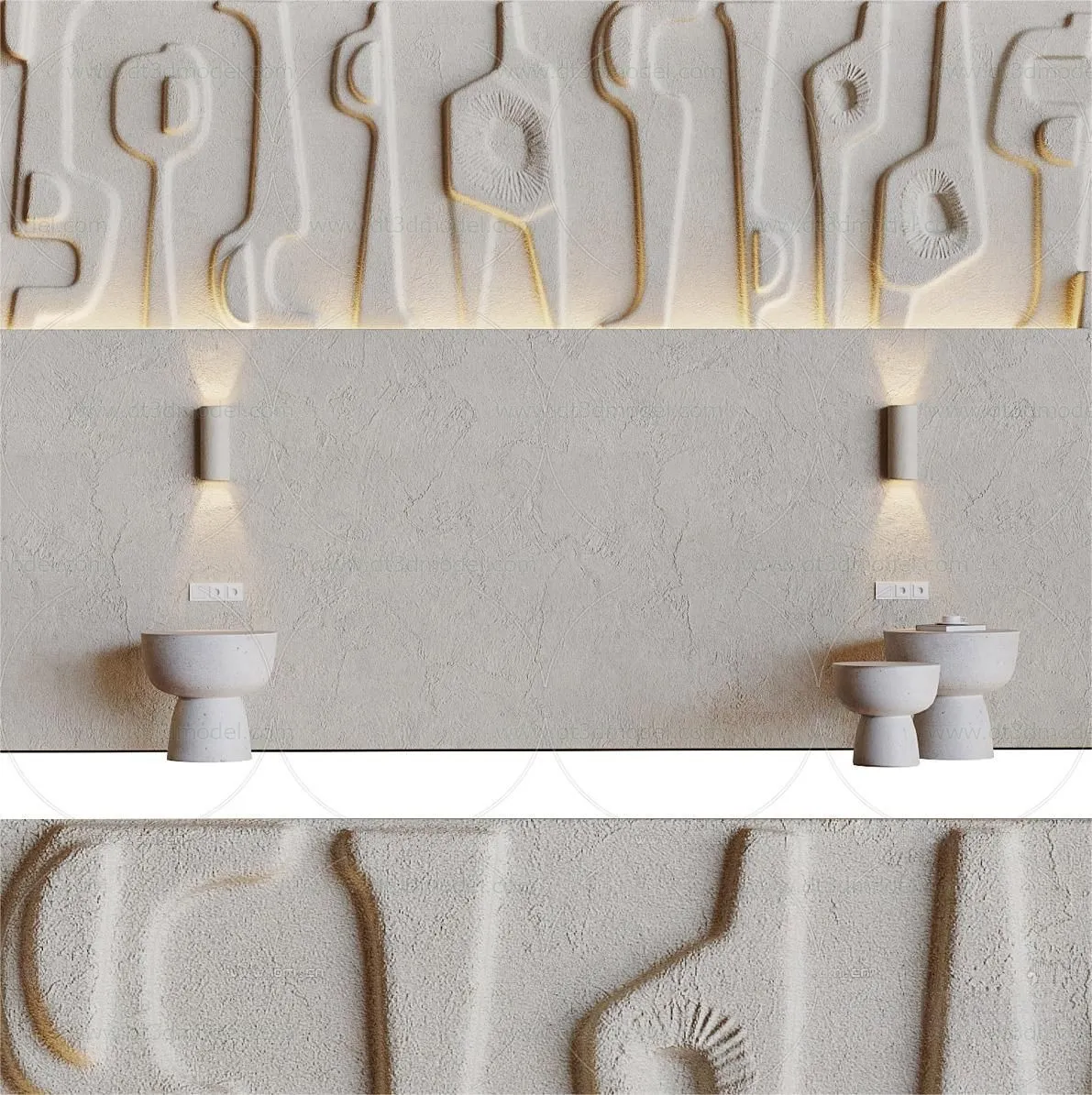 Headboard for Bed 3D Models - 3DSKY - 043 - CORONA Render