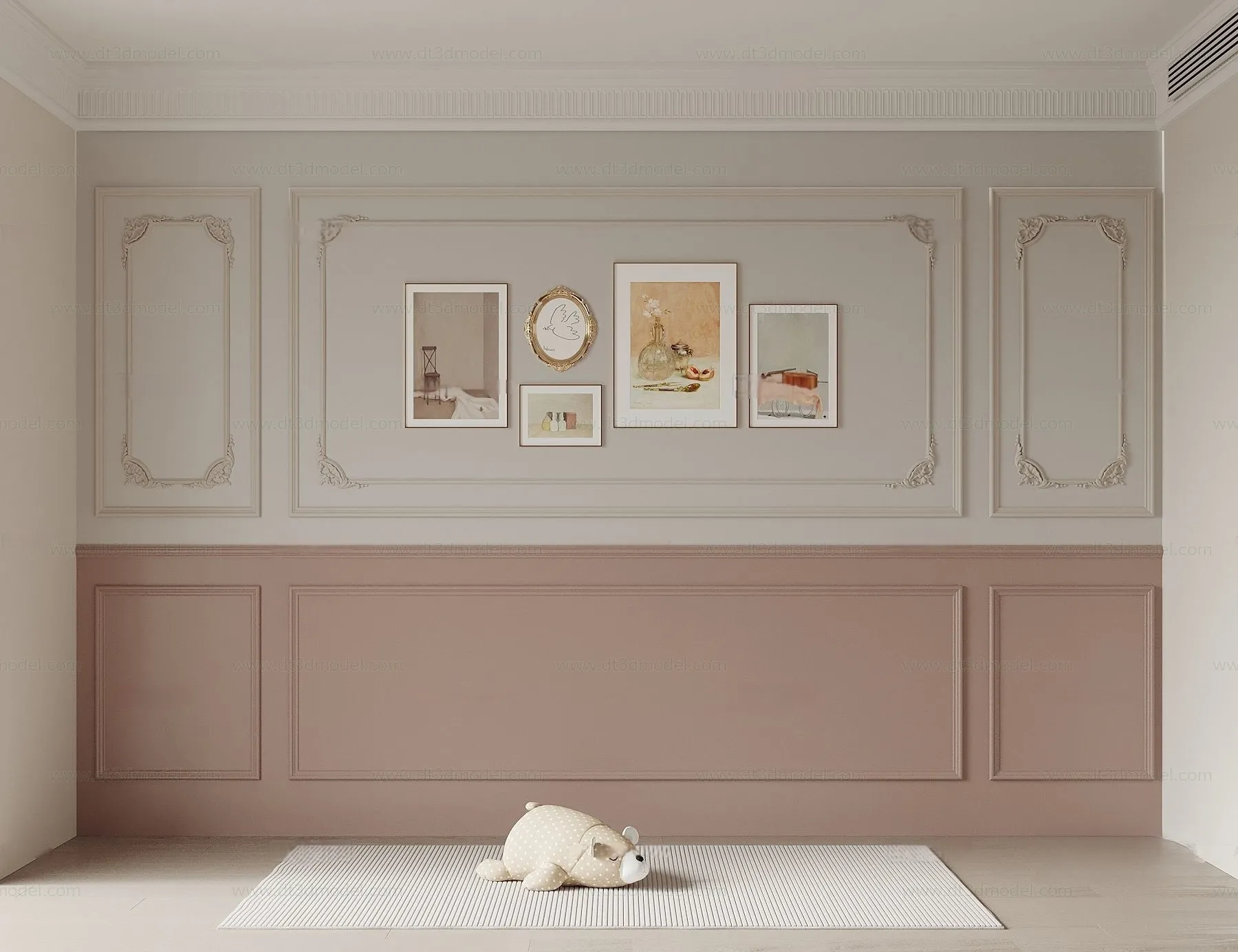 Headboard for Bed 3D Models - 3DSKY - 084 - VRAY Render