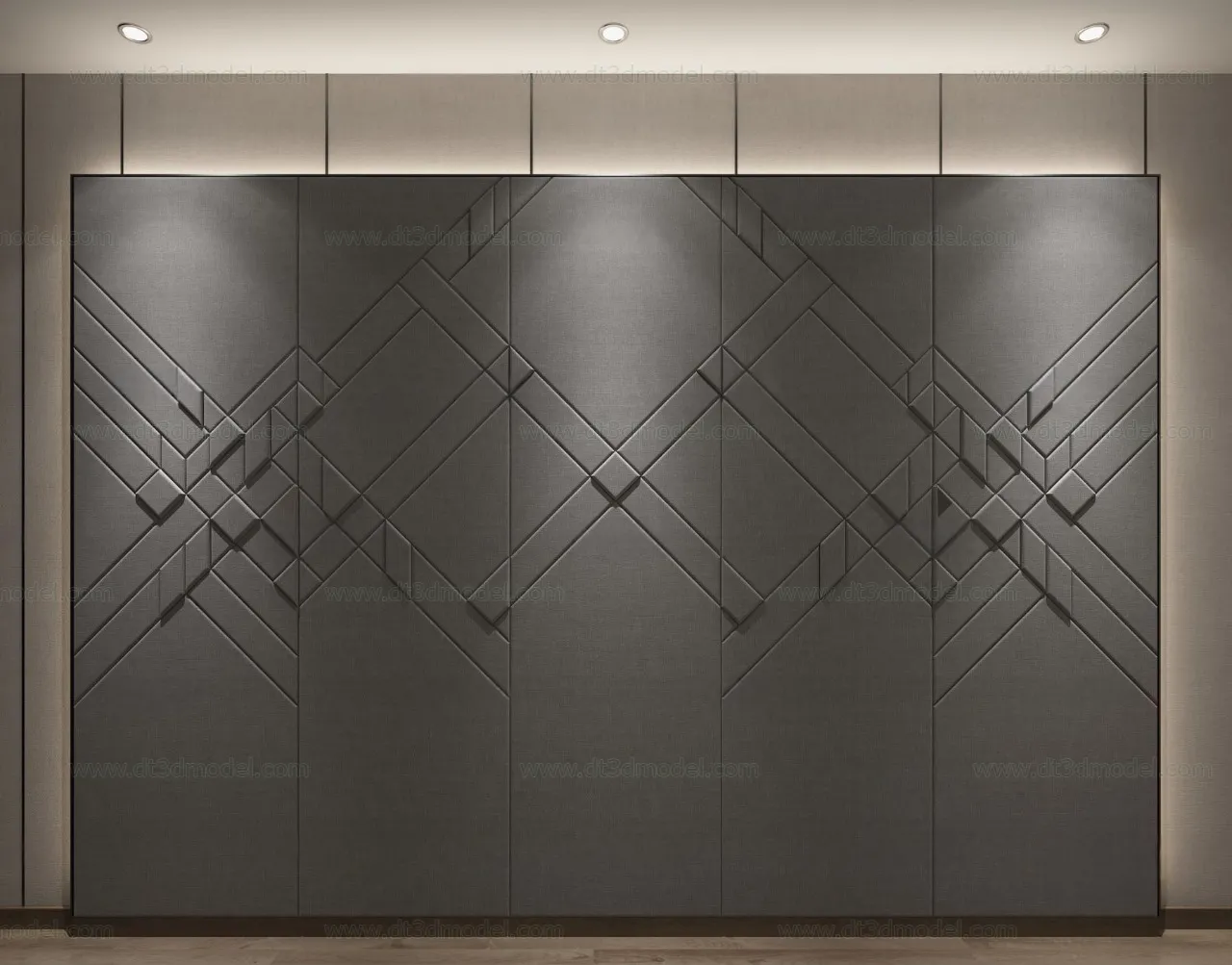 Headboard for Bed 3D Models - 3DSKY - 085 - VRAY Render