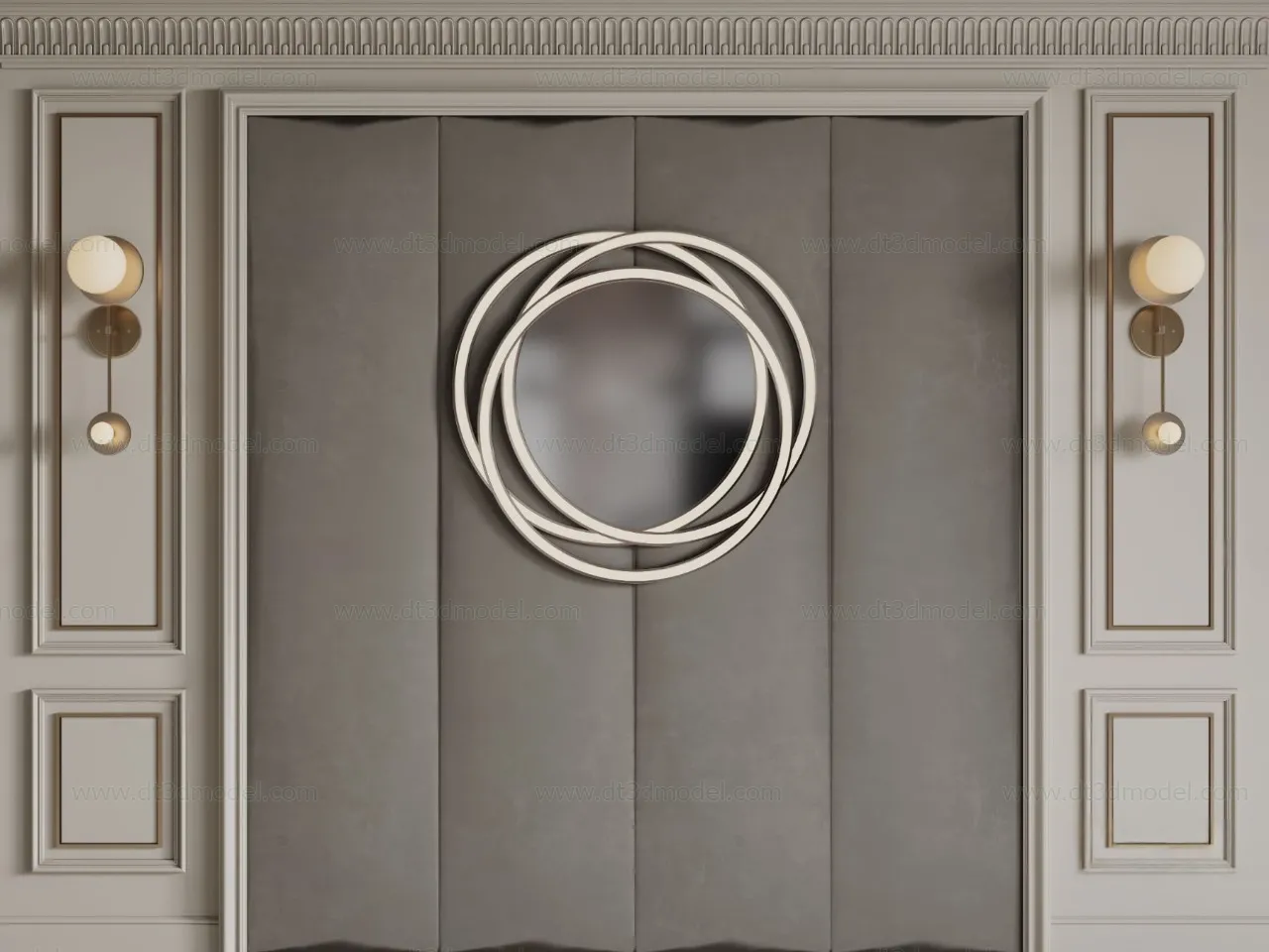 Headboard for Bed 3D Models - 3DSKY - 086 - CORONA Render