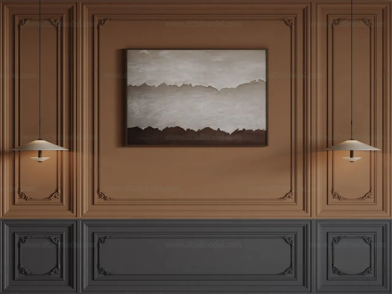 Headboard for Bed 3D Models - 3DSKY - 097 - CORONA Render