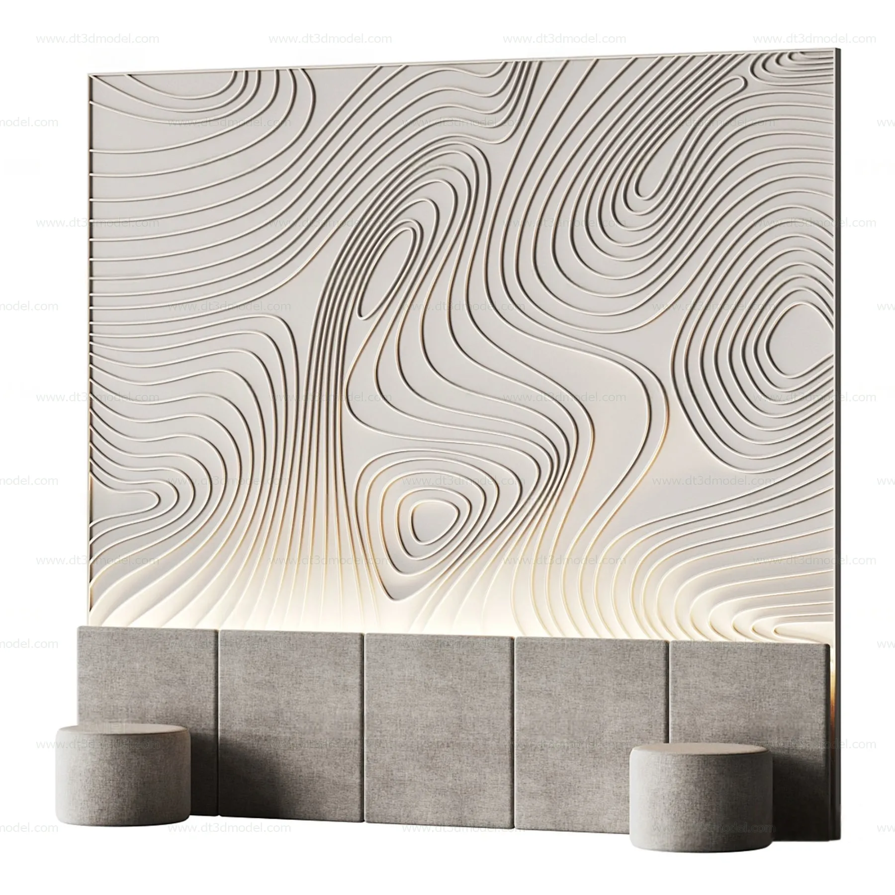 Headboard for Bed 3D Models – 3DSKY – 105 – CORONA Render