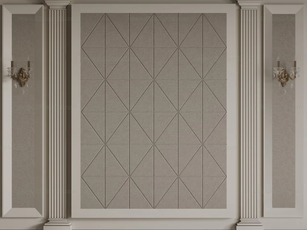 Headboard for Bed 3D Models - 3DSKY - 117 - CORONA Render