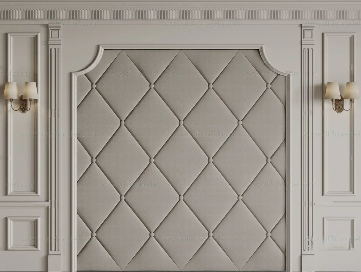 Headboard for Bed 3D Models - 3DSKY - 118 - CORONA Render