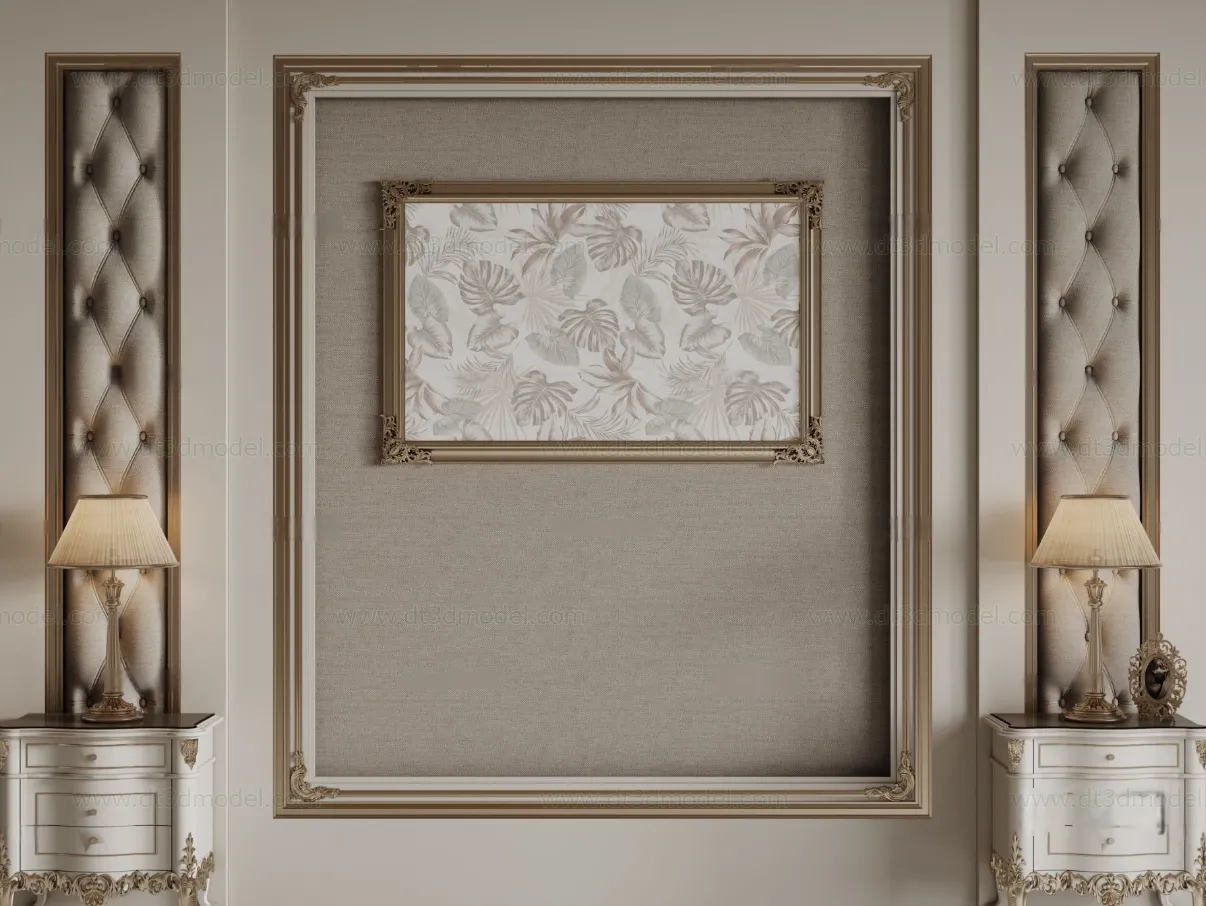 Headboard for Bed 3D Models - 3DSKY - 121 - CORONA Render