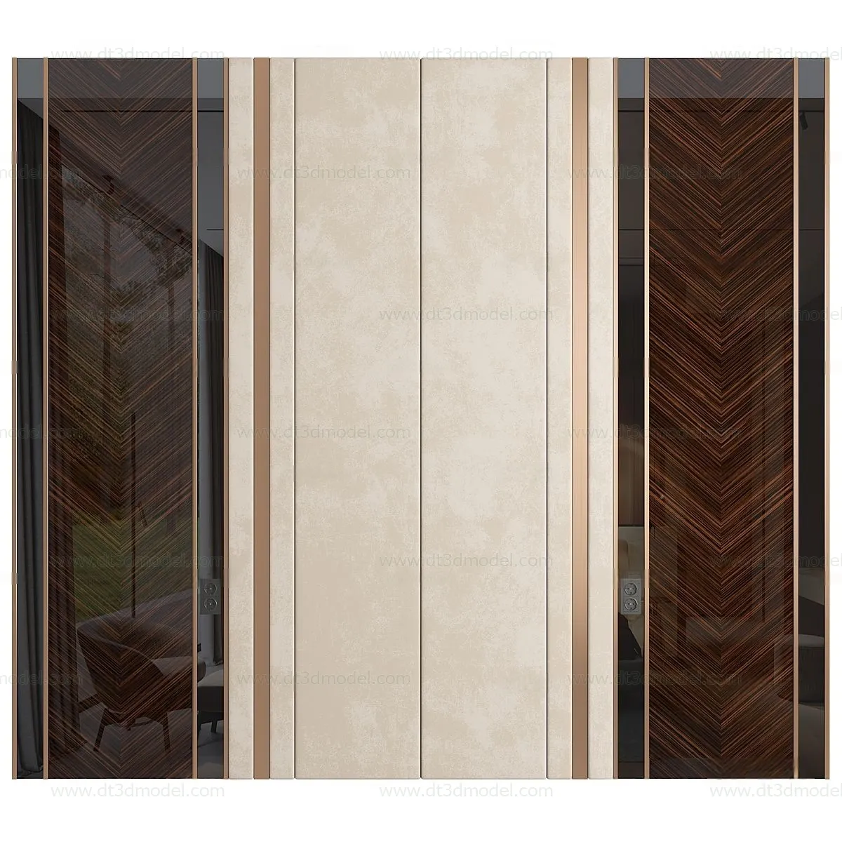 Headboard for Bed 3D Models - 3DSKY - 134 - VRAY Render