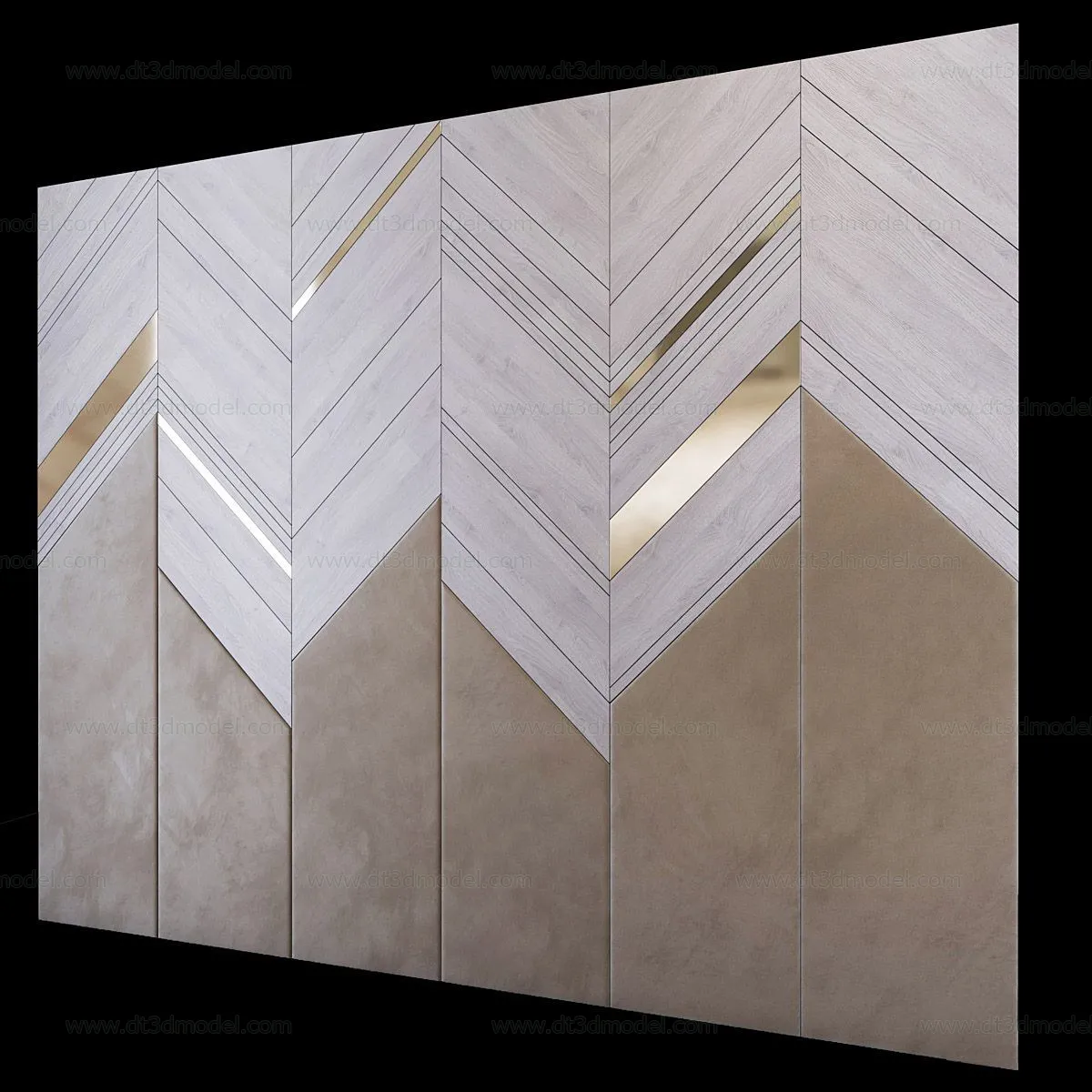 Headboard for Bed 3D Models - 3DSKY - 154 - VRAY Render