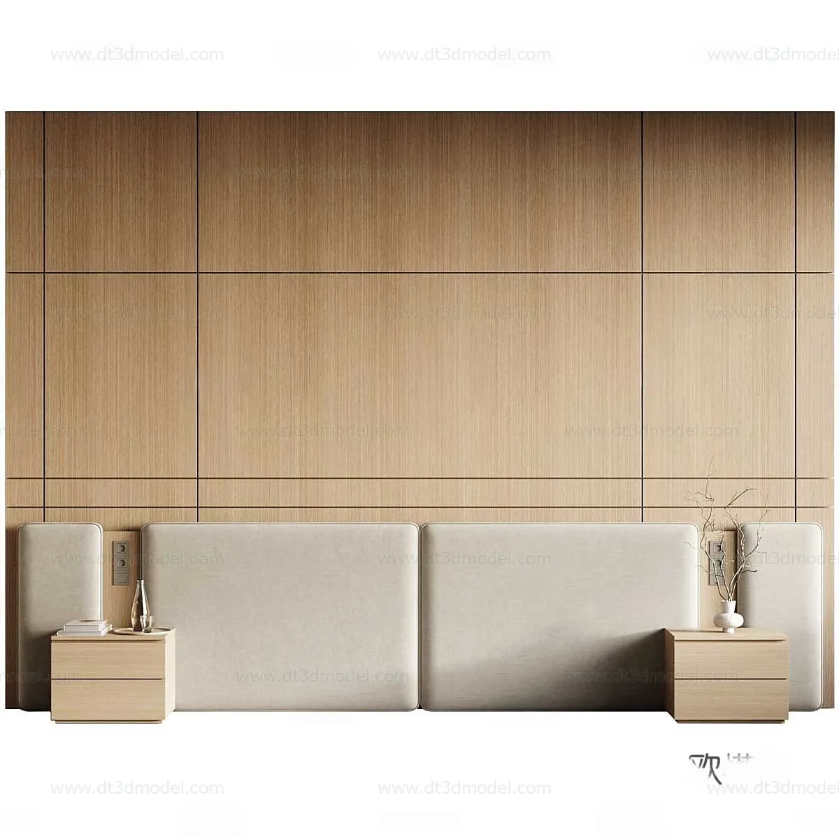 Headboard for Bed 3D Models - 3DSKY - 165 - CORONA Render