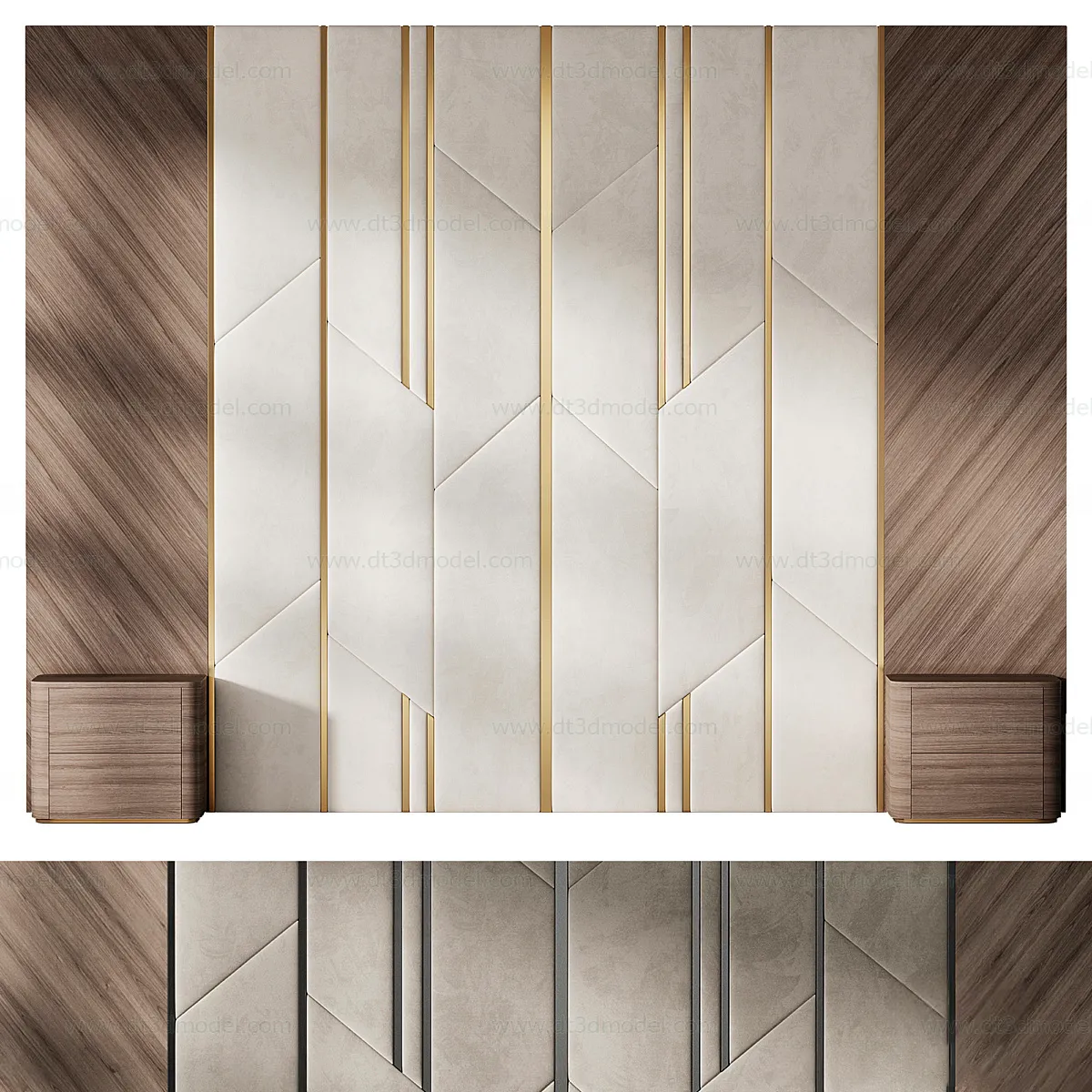 Headboard for Bed 3D Models - 3DSKY - 175 - CORONA Render