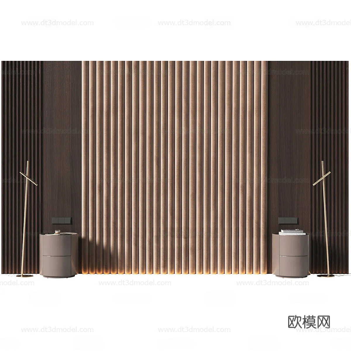 Headboard for Bed 3D Models - 3DSKY - 181 - VRAY Render