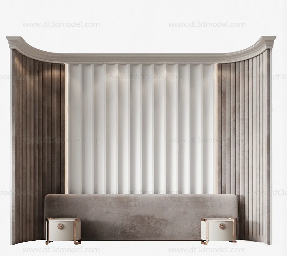 Headboard for Bed 3D Models - 3DSKY - 182 - CORONA Render
