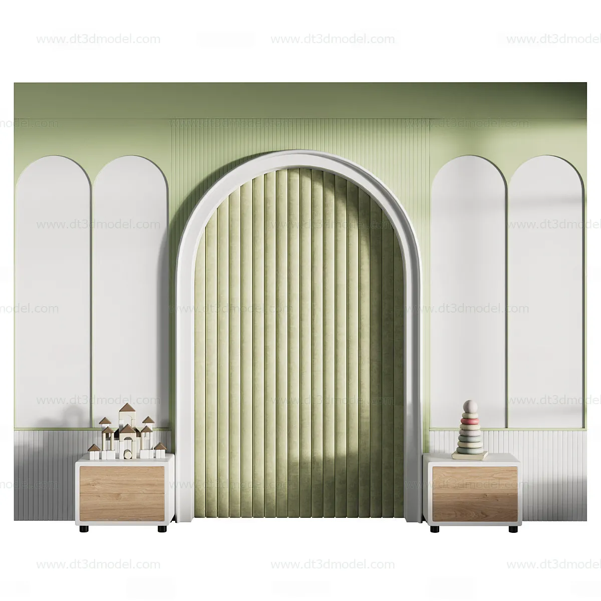 Headboard for Bed 3D Models - 3DSKY - 199 - CORONA Render