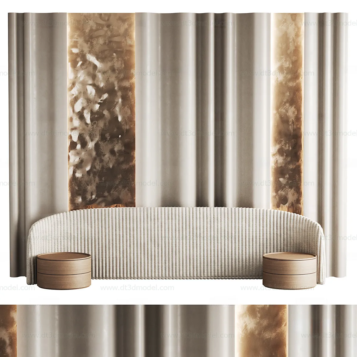 Headboard for Bed 3D Models - 3DSKY - 206 - CORONA Render