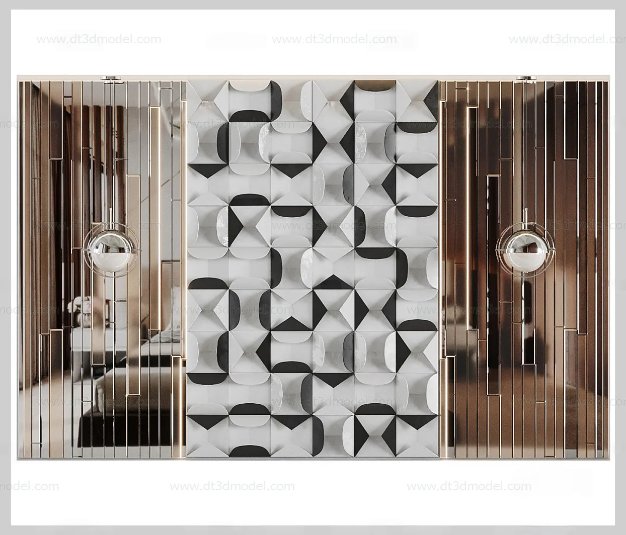 Headboard for Bed 3D Models - 3DSKY - 208 - CORONA Render