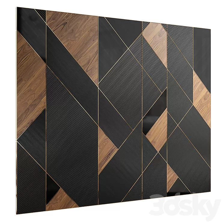 Headboard for interior №47 3D Model