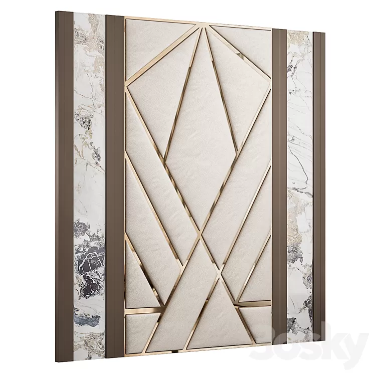 Headboard for interior ?64 3D Model