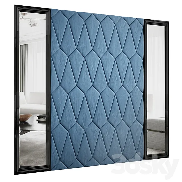 Headboard for interior №4 3D Model