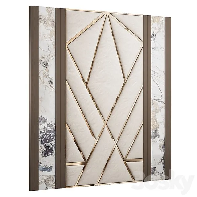 Headboard for interior №64 3D Model