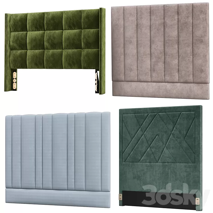 Headboard models collection №3 3D Model