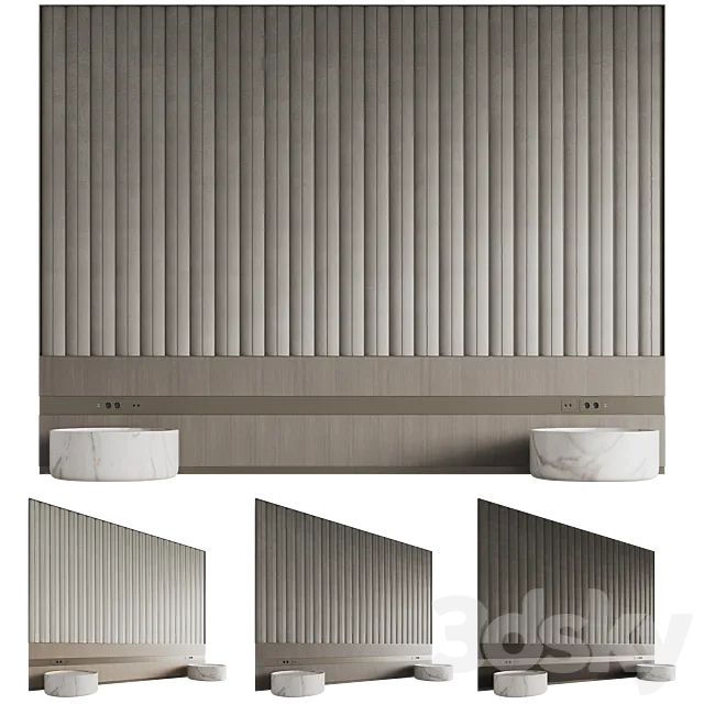 Headboard Modern for the bedroom 3D Model