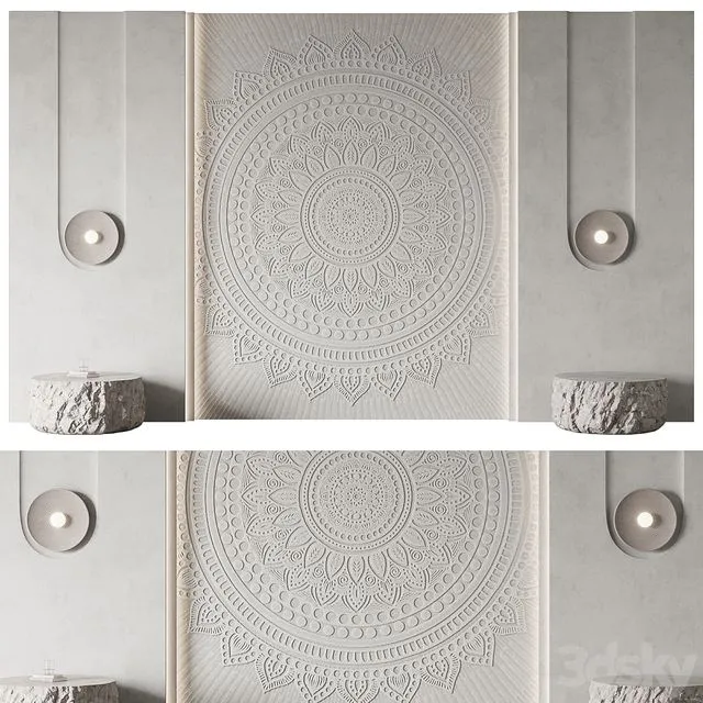 Headboard of bed No. 12 3D Model