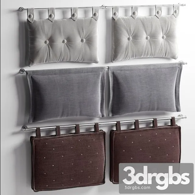 Headboard pillow 3D Model Free