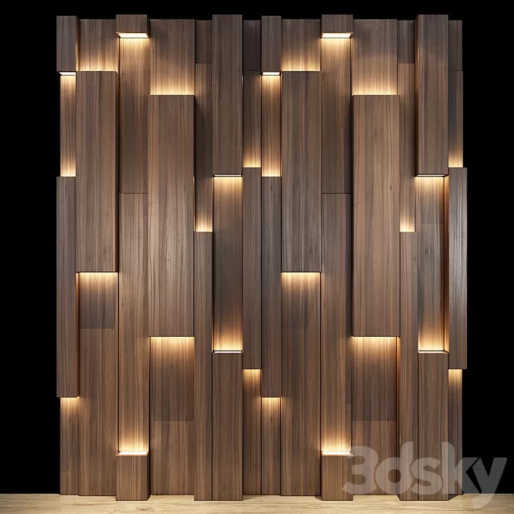 Headboard set 410 3D Model