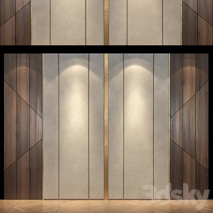 Headboard set 411 3D Model