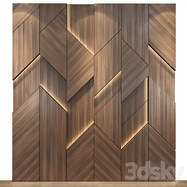 Headboard set 59 3D Model