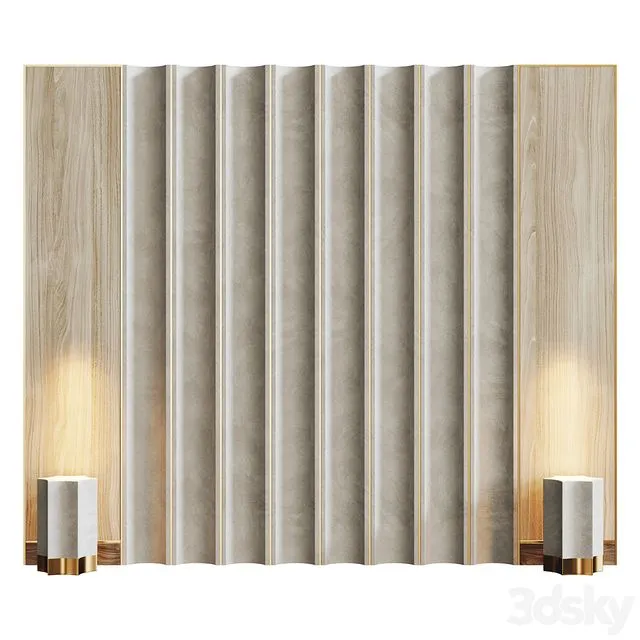 Headboard set3 3D Model