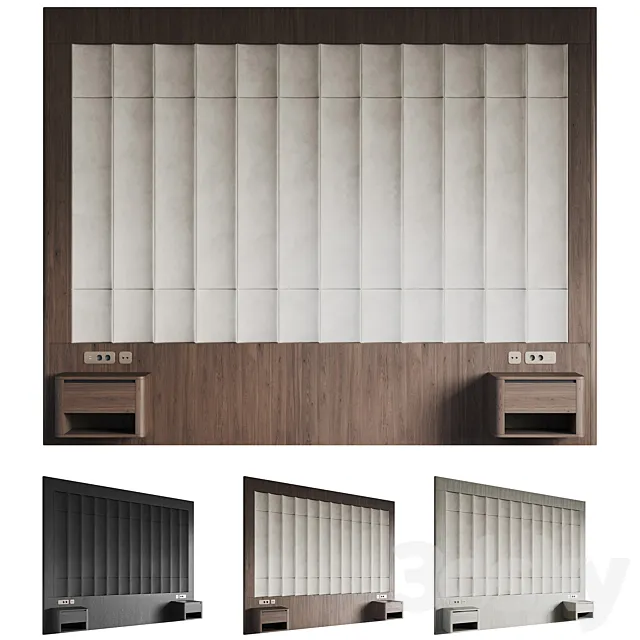 Headboard Soft Fluting 3D Model