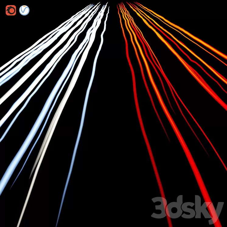 Headlight tracks 3D Model